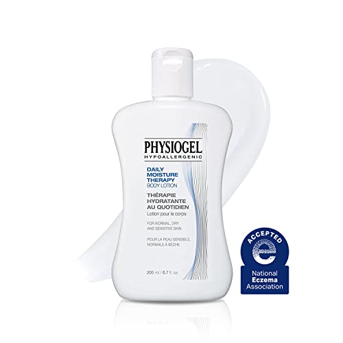 Physiogel Daily Moisture Therapy Body Lotion | 72hr Long Lasting Body Cream with Ceramide for Dry & Sensitive Skin | Low irritant, Hypoallergenic, Fragrance Free, Non-comedogenic | 6.8 fl. oz