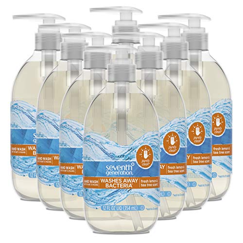 Seventh Generation Purely Clean Hand Wash Soap, Fresh Lemon and Tea Tree, 12 Ounce (Pack of 8)