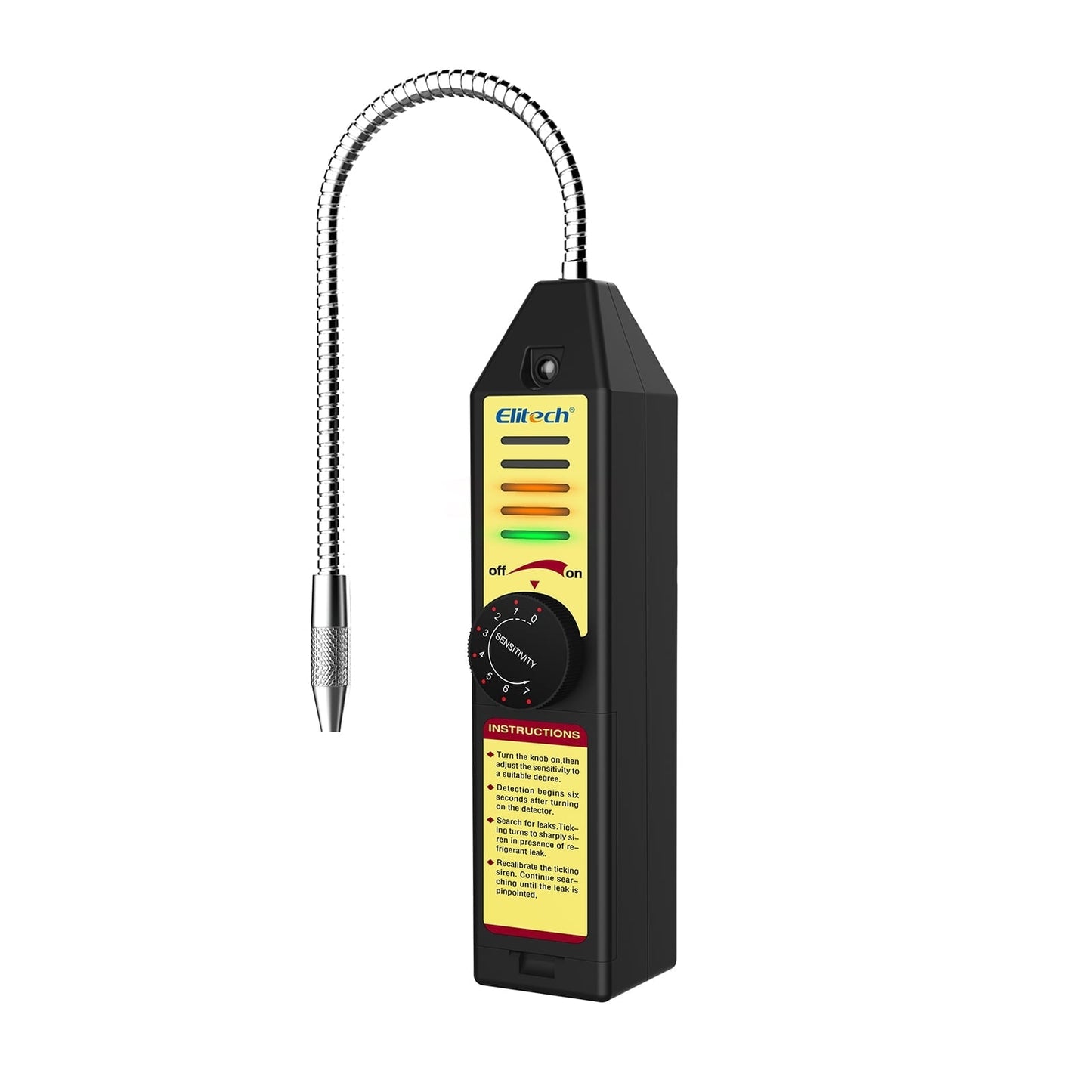 Elitech WJL-6000S Freon Leak Detector Halogen Gas Sniffer Refrigerant Tester AC Leak Tester R22 R410A R134A R1234YF