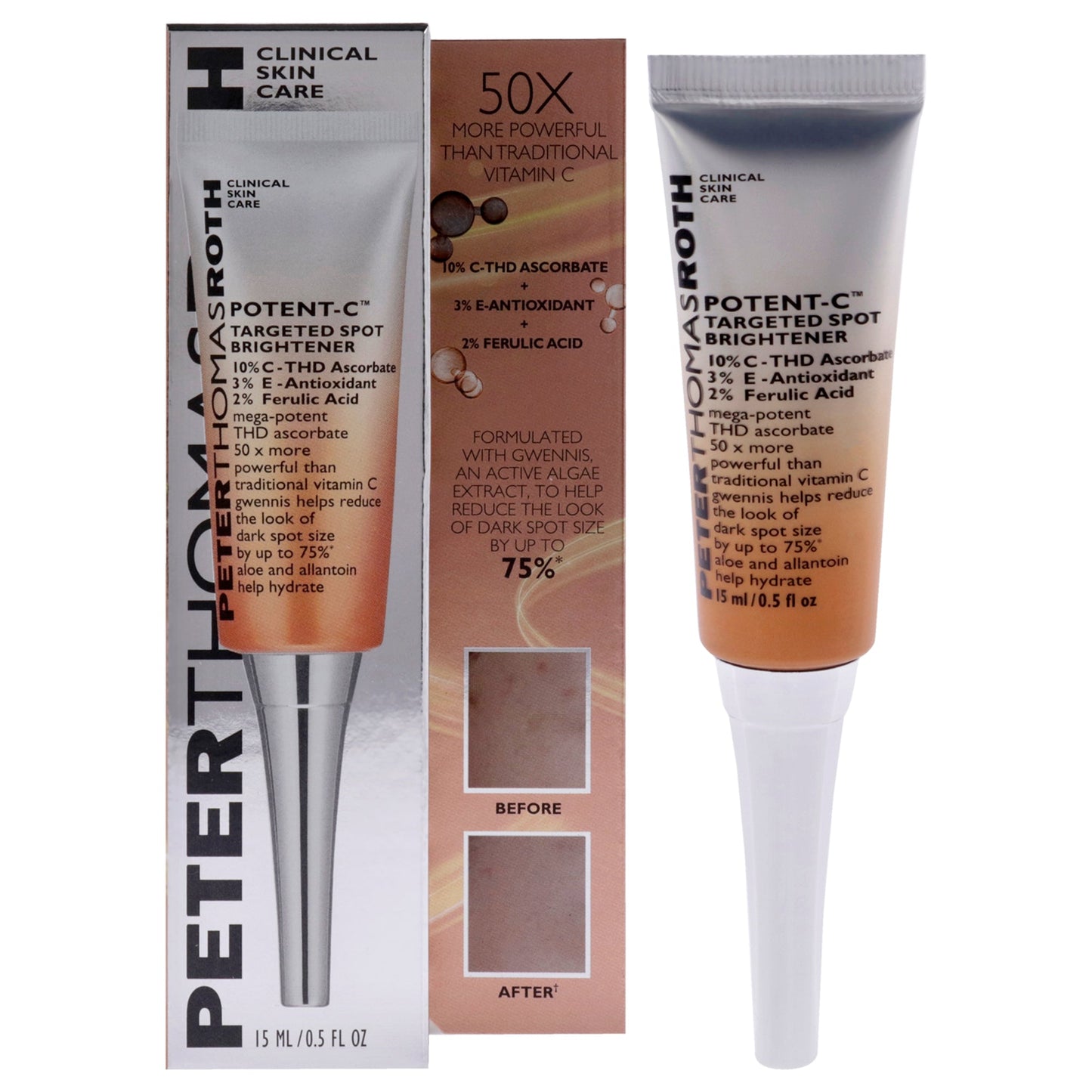 Potent-C Targeted Spot Brightener by Peter Thomas Roth for Unisex - 0.5 oz Treatment