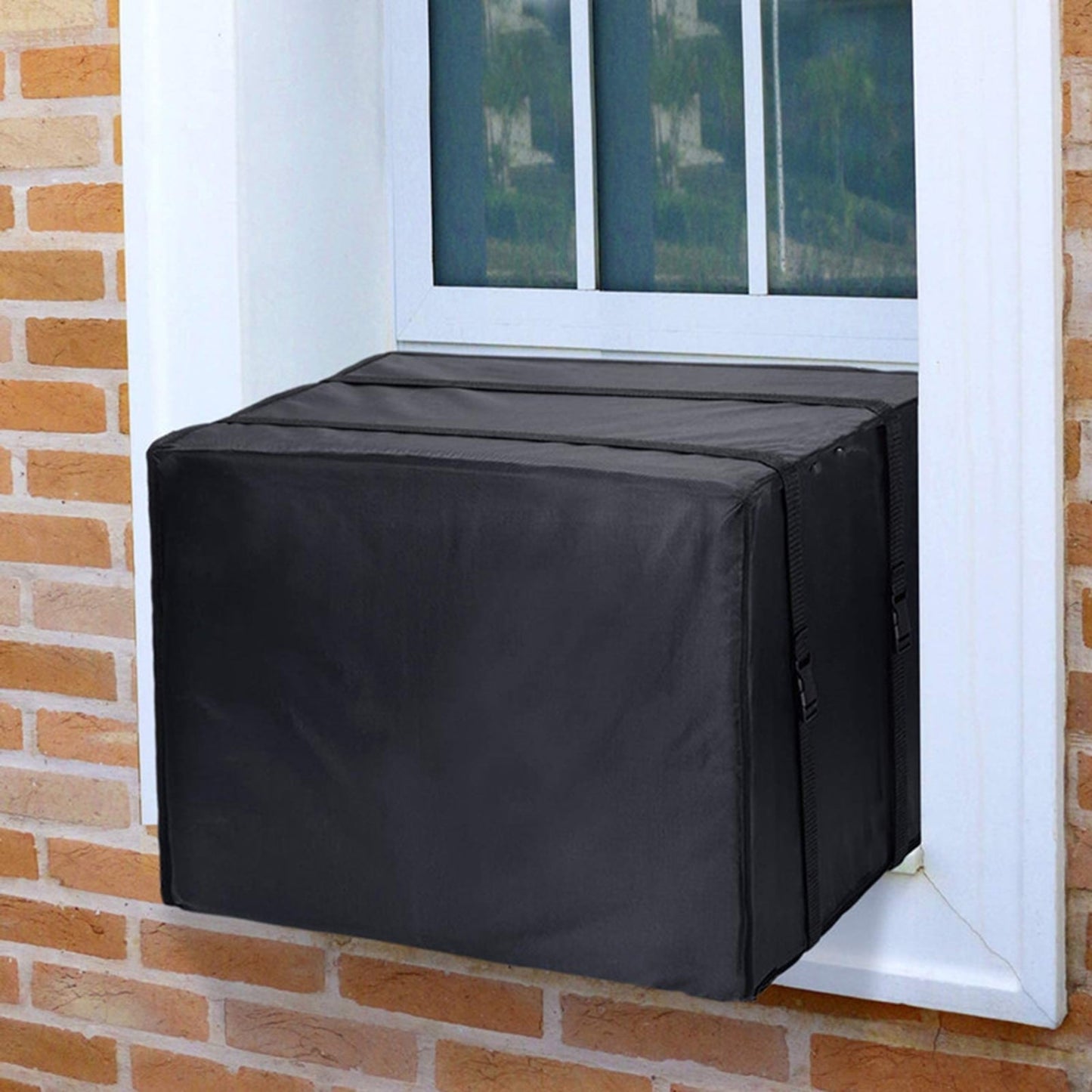 Pontos Air Conditioner Cover Full Coverage Protection Waterproof Oxford Cloth Window Air Conditioner Units Protector for Home
