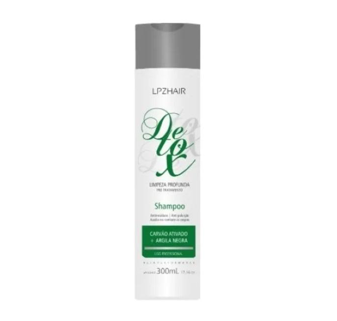 Activated Charcoal Black Detox Anti Residue Cleaning Shampoo 300ml - Lpzhair