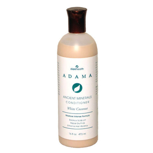 Zion Health, Adama Ancient Minerals Conditioner White Coconut, 16 Oz