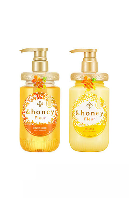 ViCREA &HONEY FLEUR KINMOKUSEI MOIST SHAMPOO OR TREATMENT - 440Ml