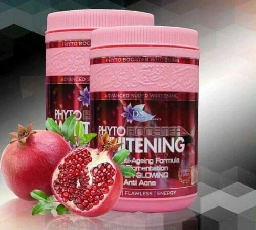 QGS Phyto Booster Whitening Anti-Aging Formula - Advanced Collagen for All Skin Tones, 120ml Powder