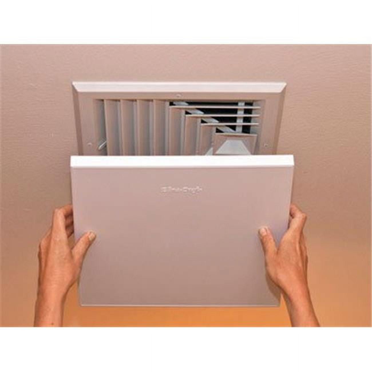 Elima-Draft 1 in. H X 11 in. W Matte White Aluminum Register Cover