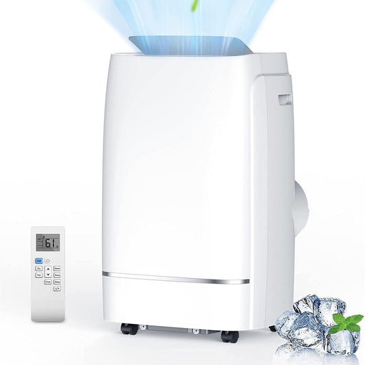 KISSAIR 8150BTU (12000 BTU ASHRAE) Portable Air Conditioner. 550 sq. ft. 2023 Ultra Quiet 3-in-1 Portable AC Unit. Wide Oscillation. 24H Timer. Air Conditioner Portable for Room. Remote Control