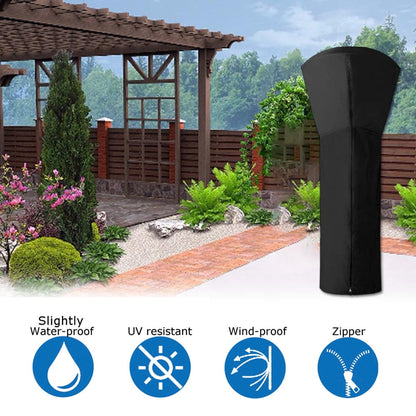 Everso Patio Heater Cover.Heavy Duty Oxford Heater Protector Waterproof Windproof Anti-UV Garden Upright Heater Screen Cover