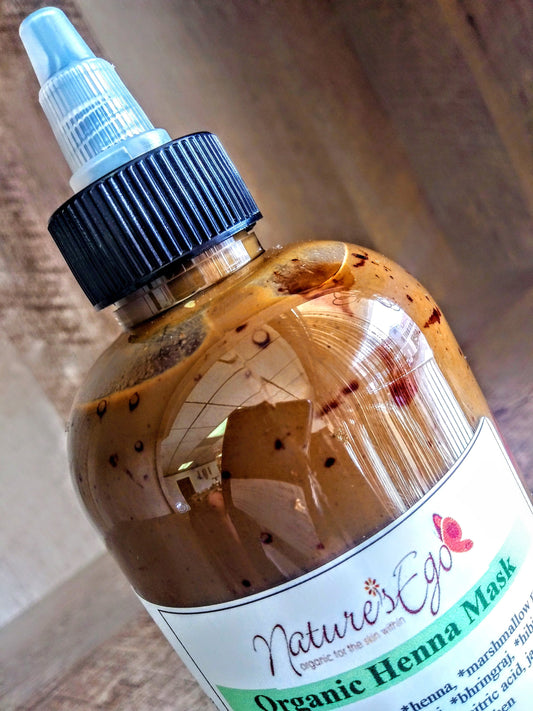 Organic Henna Mask (ready to use, henna, amla, brahmi, marshmallow root, shikakai, conditioner)