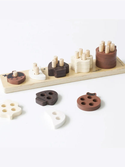 Count and Stack Wooden Toy