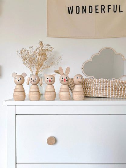 Wooden Bear Stacker Toy