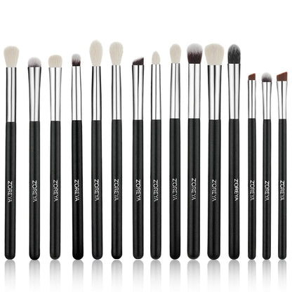 ZOREYA Black Makeup Brushes Set Eye Face Cosmetic Foundation Powder Blush