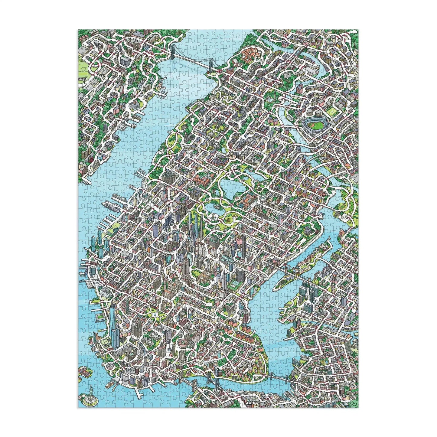 The Big Apple 1000 Piece Maze Puzzle